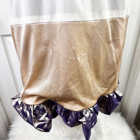 Vintage | Cathy Hardwick | Metallic | Bubble Balloon Puffball Skirt | 1980s - Picture 8 of 10